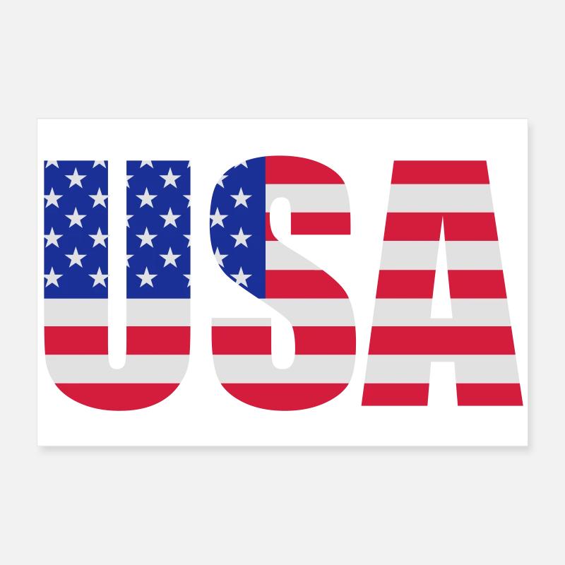 USA Poster 60 x 40 cm