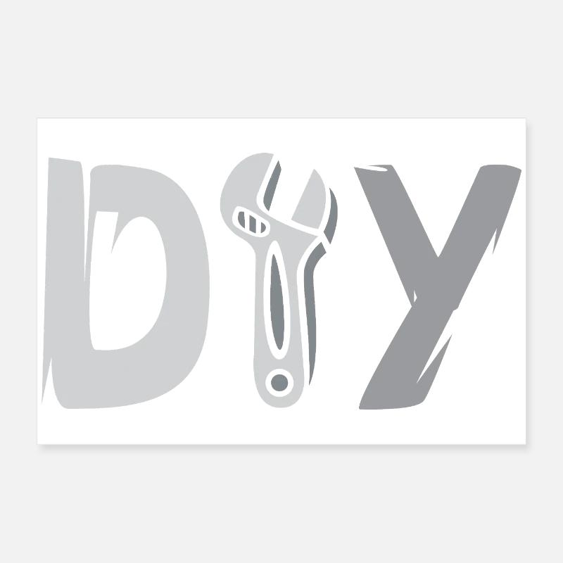 DIY Design – Tool Logo for DIY Hobbyists Poster 24" x 16" (60x40 cm)