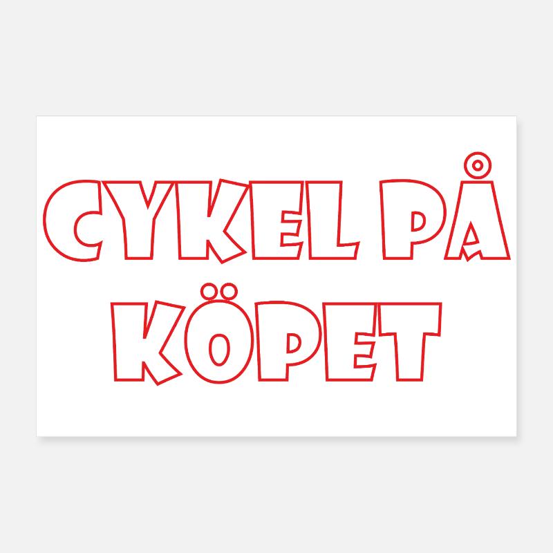 Bicycle in the Bargain – Textdesign Poster 60x40 cm