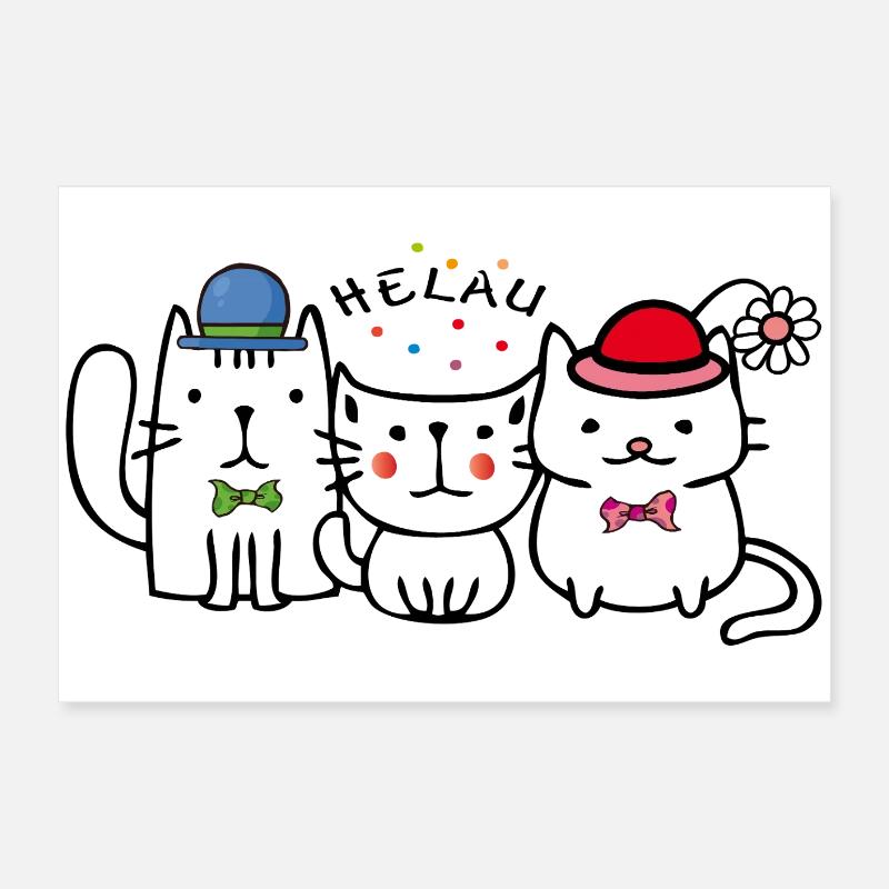 Carnival Helau Poster 24" x 16" (60x40 cm)
