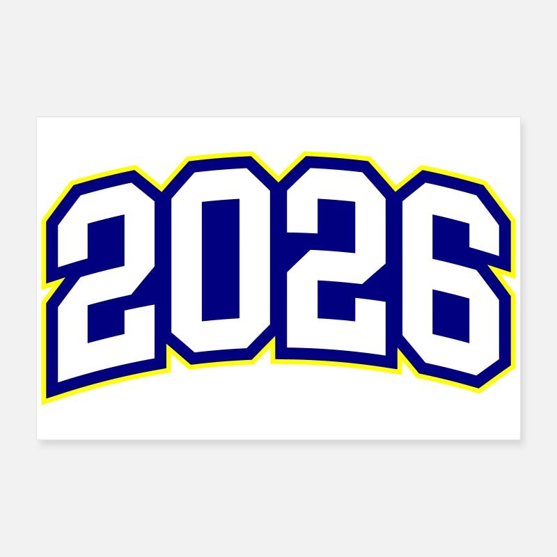 2026 Jahr Poster 60x40 cm