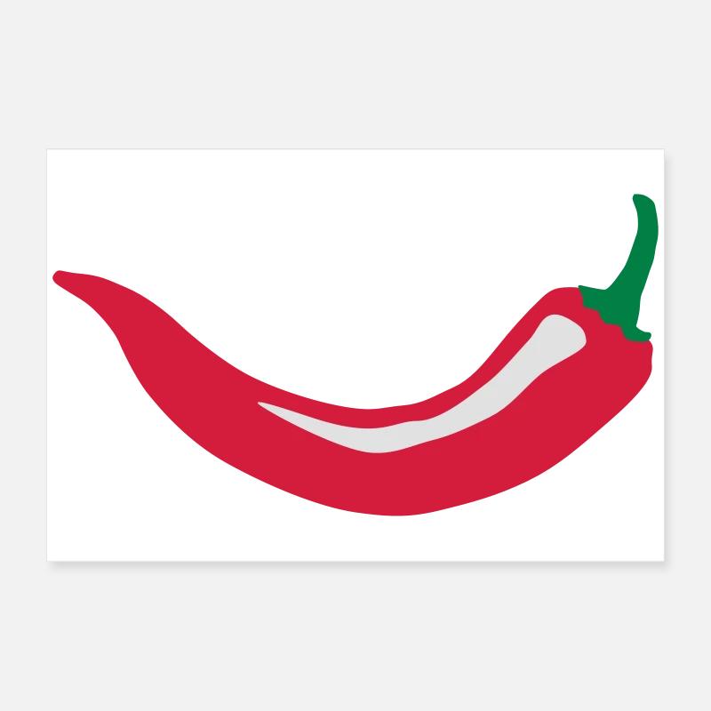 Smiling chili Poster 24" x 16" (60x40 cm)