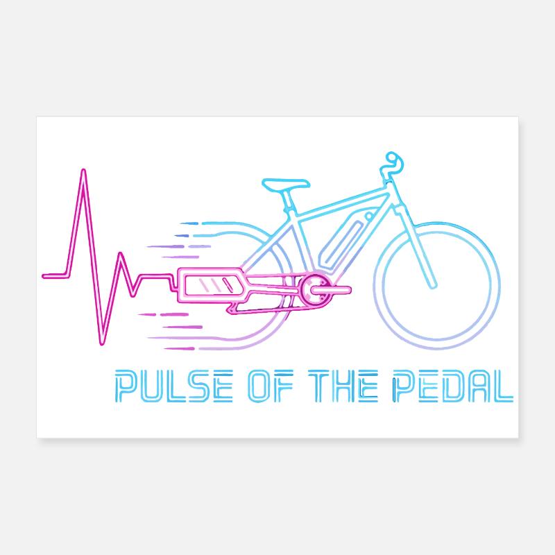 Graphique de vélo Neon Pulse Poster 60 x 40 cm
