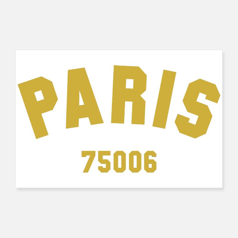 6e arrondissement de PARIS Poster 60 x 40 cm