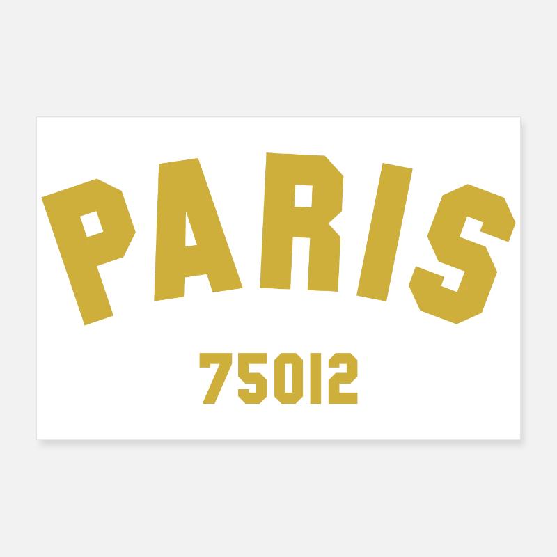 12e arrondissement de PARIS Poster 60 x 40 cm