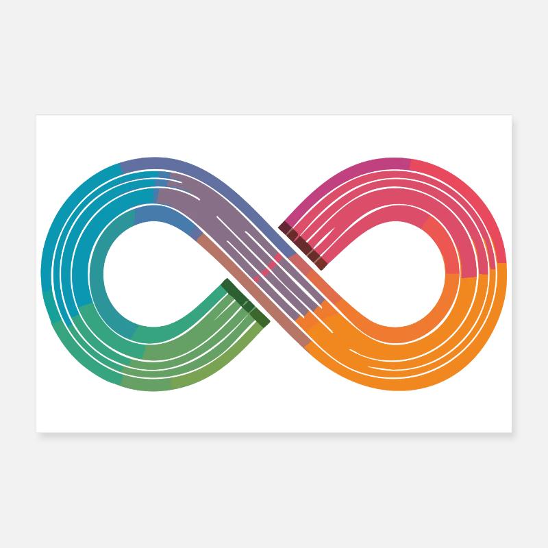 Infinite rainbow or just flow? Poster 24" x 16" (60x40 cm)