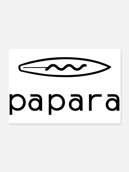 Papara Tahiti Surf Spot - Poster 24" x 16" (60x40 cm) - white - Front
