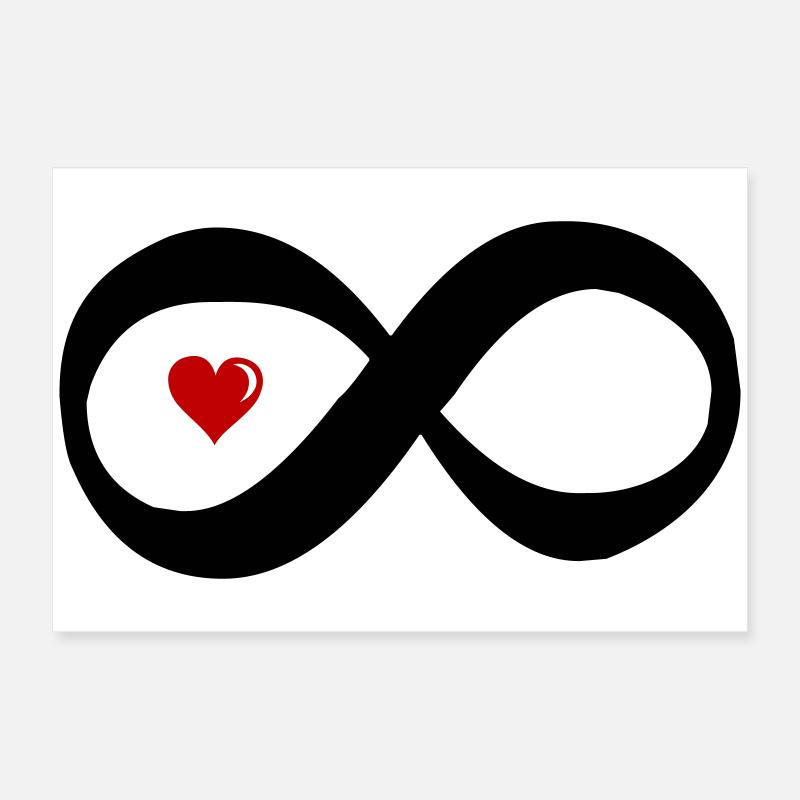 unendlich_herz_liebe Poster 60x40 cm