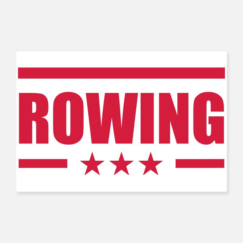 Rowing Poster 24" x 16" (60x40 cm)