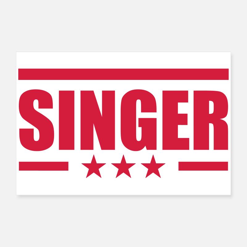 Singer Poster 24" x 16" (60x40 cm)