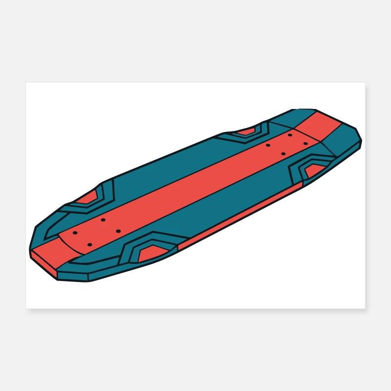 Cool Skateboard Deck Streetwear Poster 60 x 40 cm