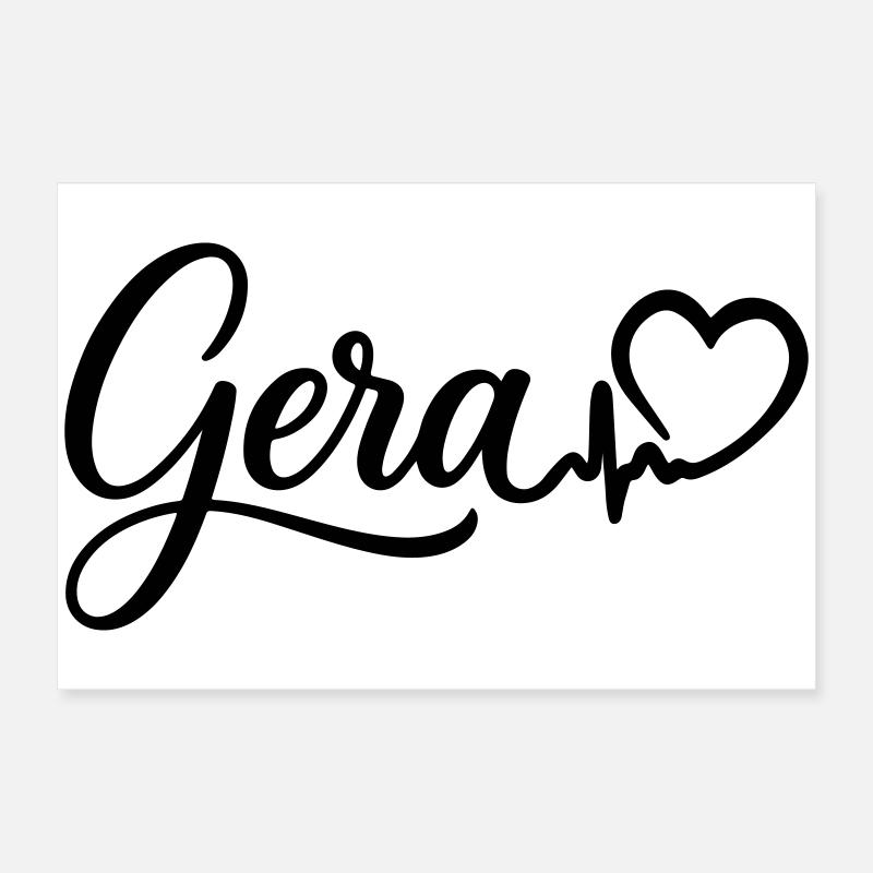 Gera Heartbeat Poster 60 x 40 cm