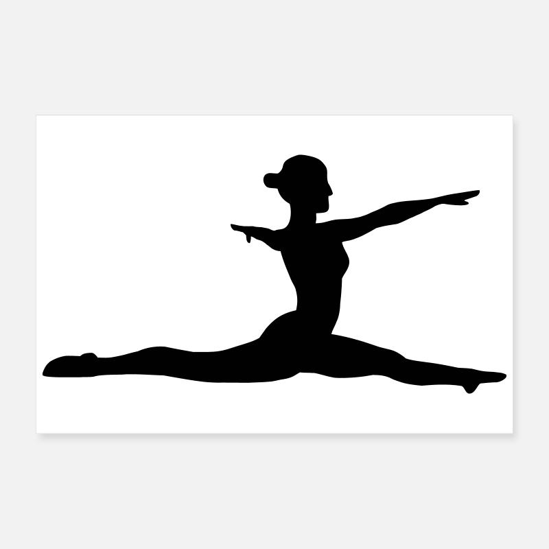 Gymnastik Mädchen Poster 60x40 cm