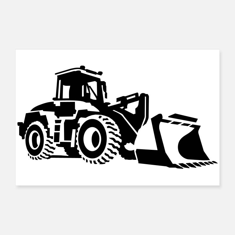 bulldozer Poster 60 x 40 cm