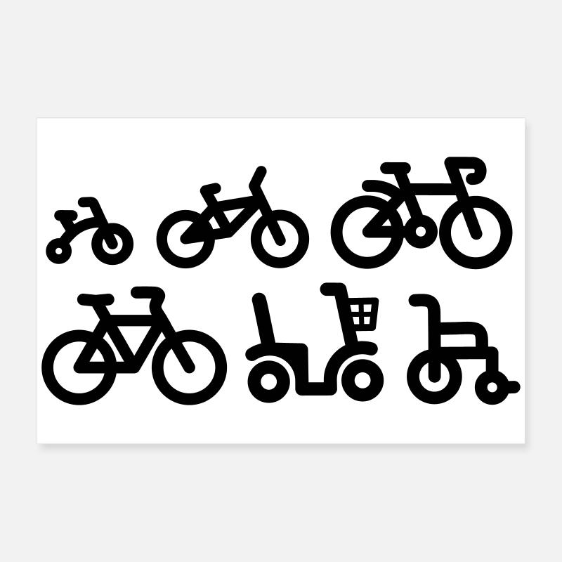 Evolution bicycle racing cycling bicycle racing Poster 24" x 16" (60x40 cm)