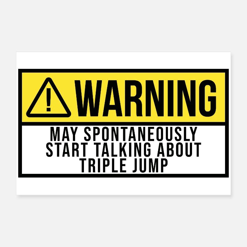 Dreisprung Poster 60x40 cm
