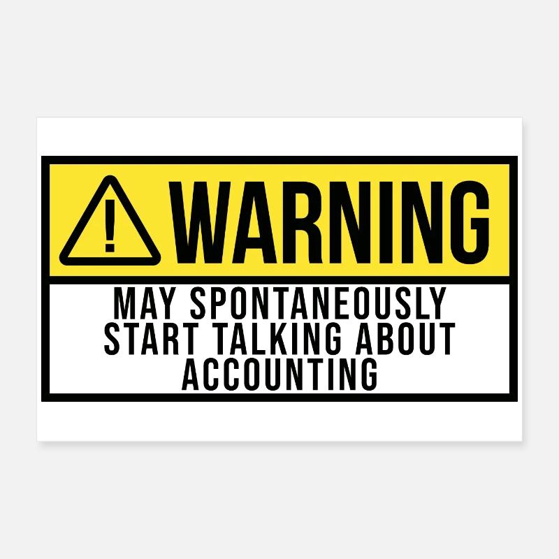 comptable Poster 60 x 40 cm