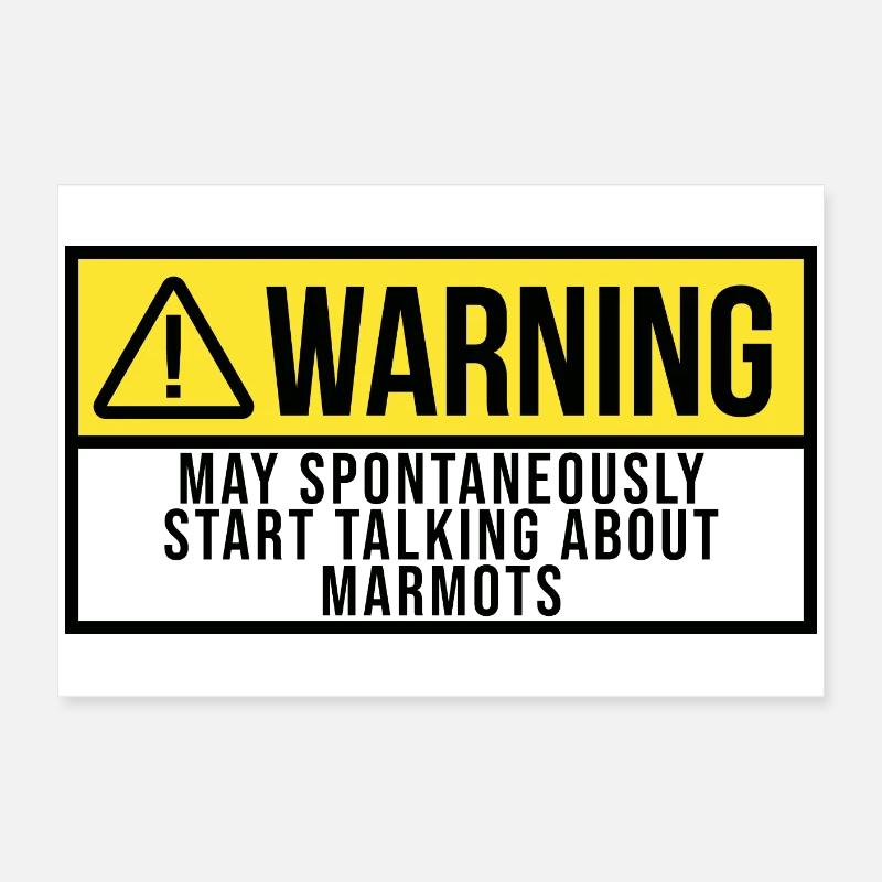 Murmeltier Poster 60x40 cm