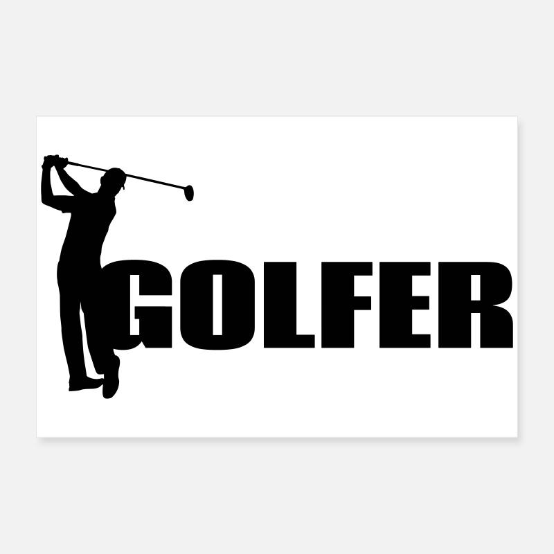 Golfer Poster 60x40 cm