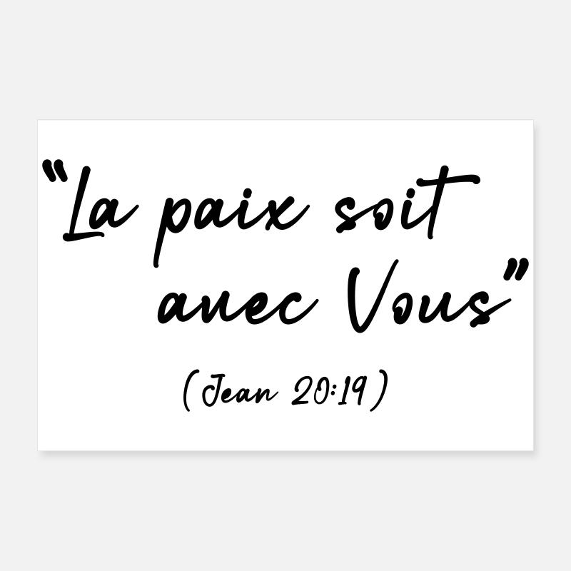 Friede sei mit dir (Johannes 20,19) Poster 60x40 cm