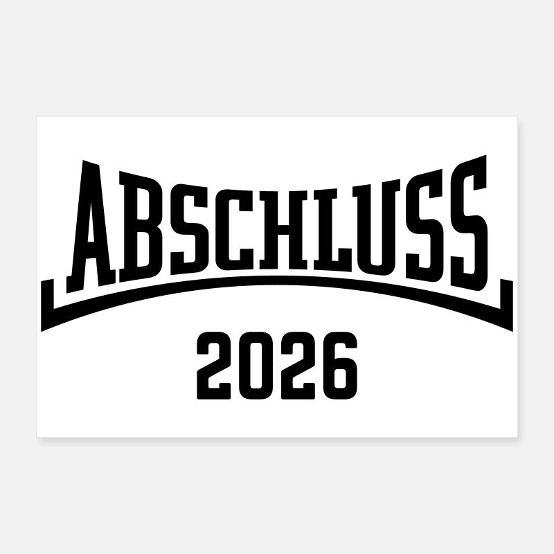 Remise des diplômes 2026 (26 ans / Concave / B) Poster 60 x 40 cm