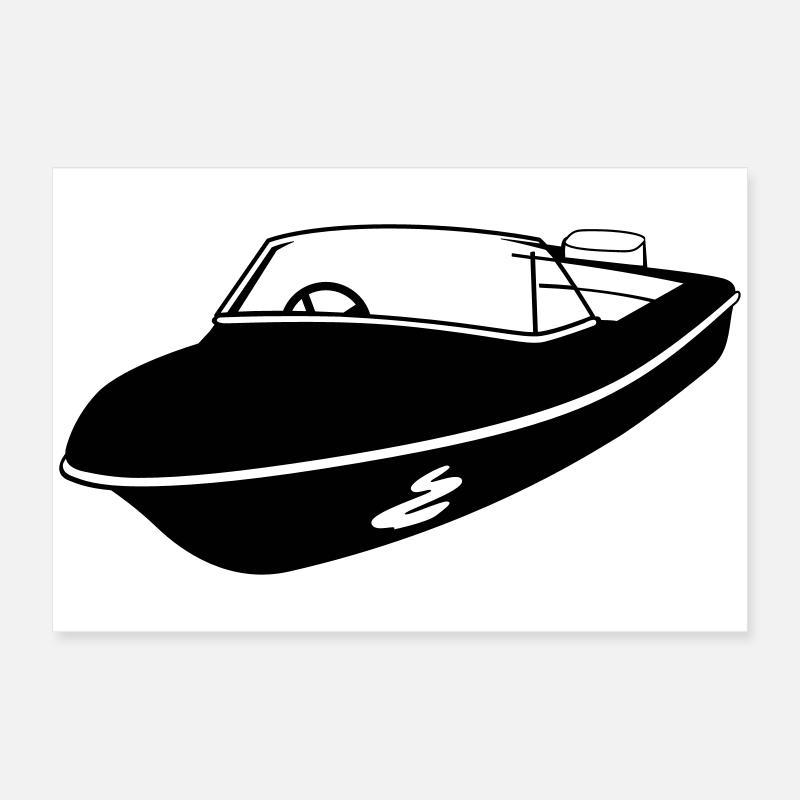 speedboat Poster 24" x 16" (60x40 cm)