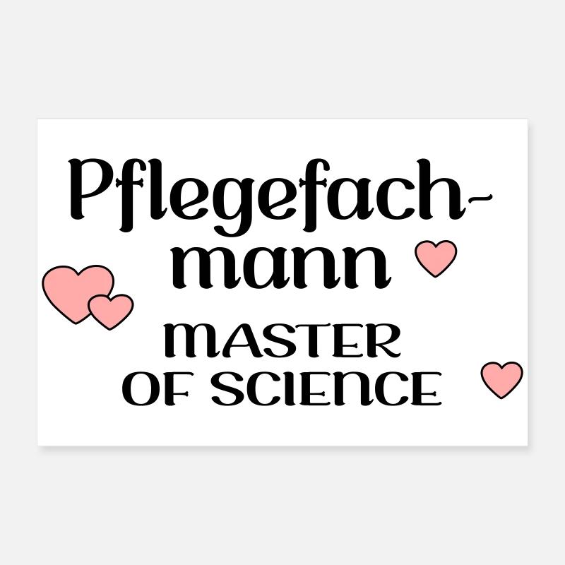 STUDIUM PFLEGE PFLEGEFACHMANN Poster 60x40 cm