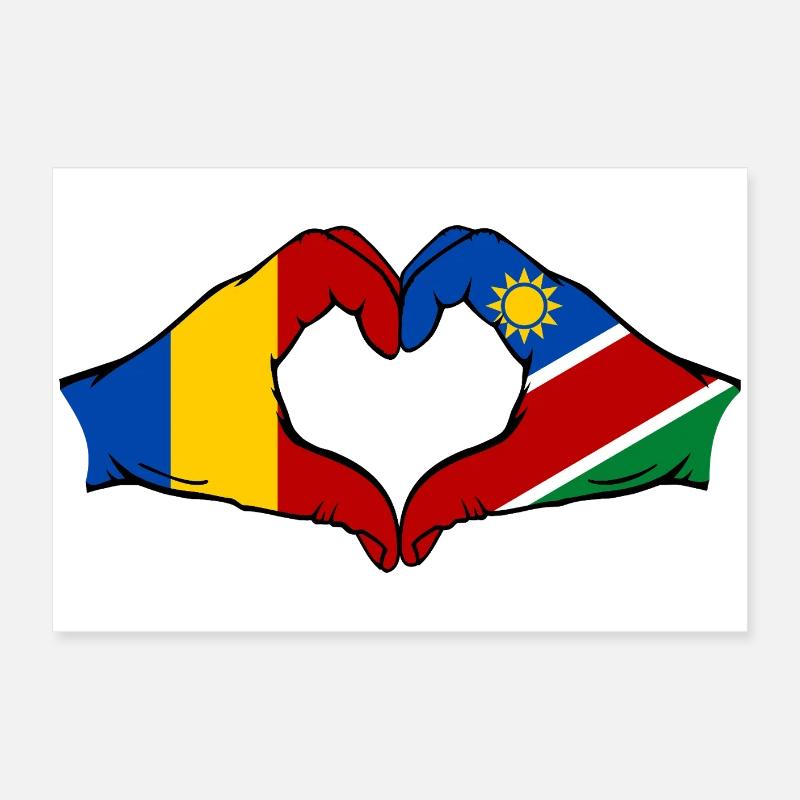 Tschad_Nairobi_Flagge_Afrika Poster 24" x 16" (60x40 cm)