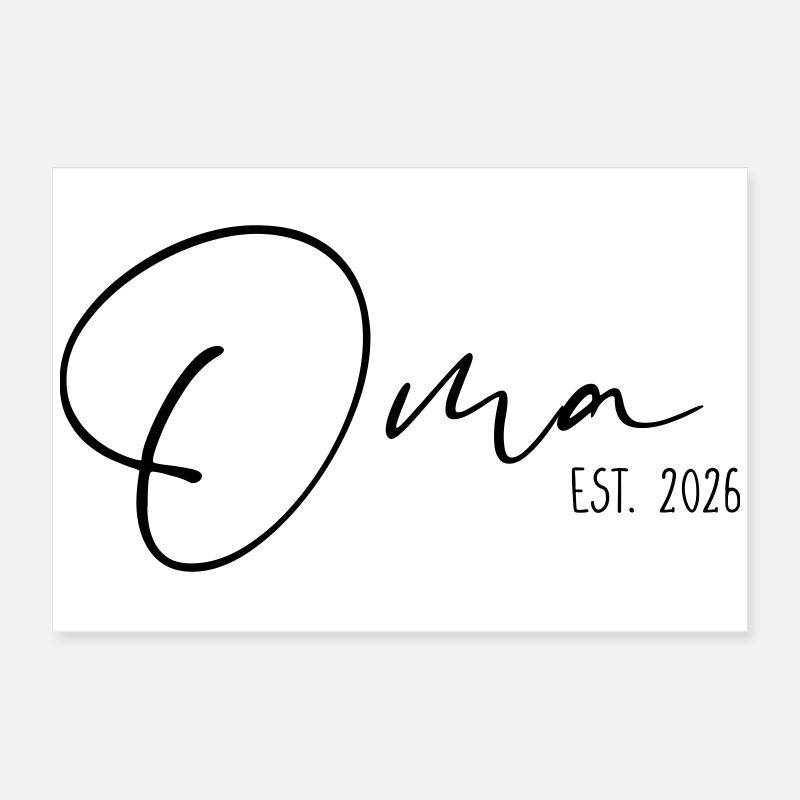 Oma est. 2026 Poster 60x40 cm