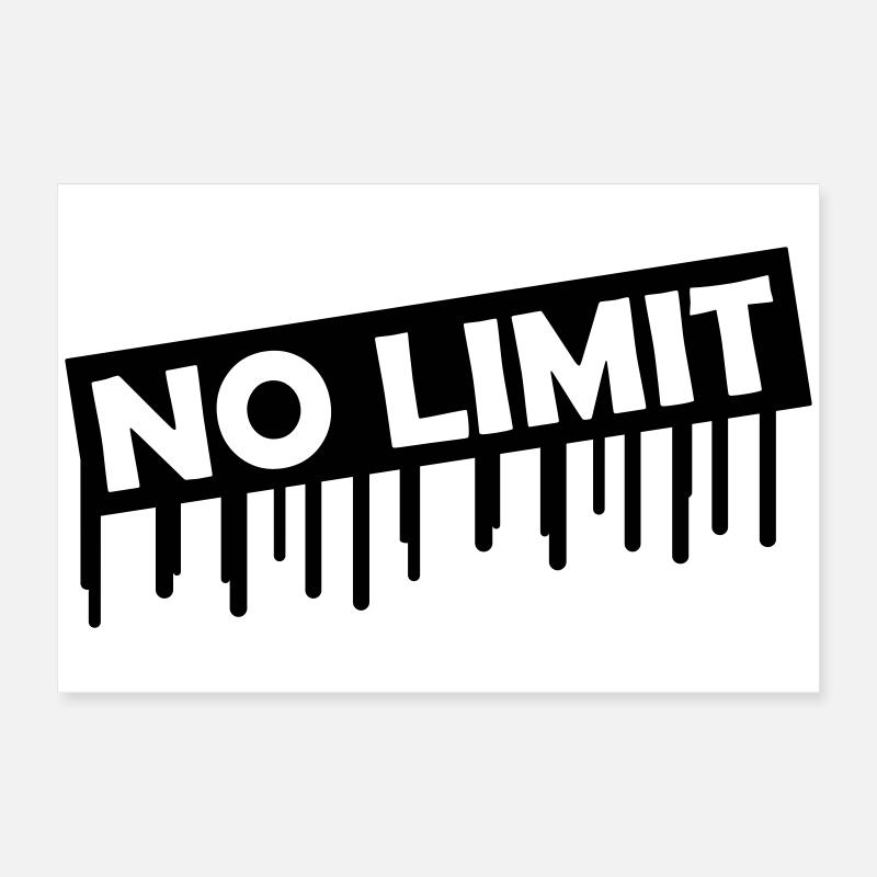 no_limit Poster 24" x 16" (60x40 cm)