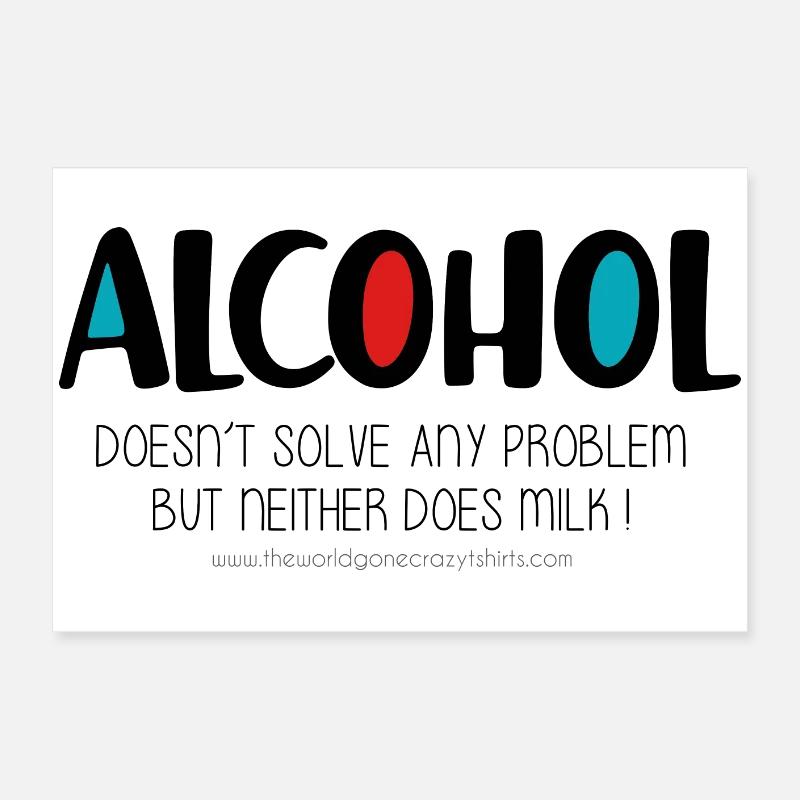 Alkohol Poster 60x40 cm
