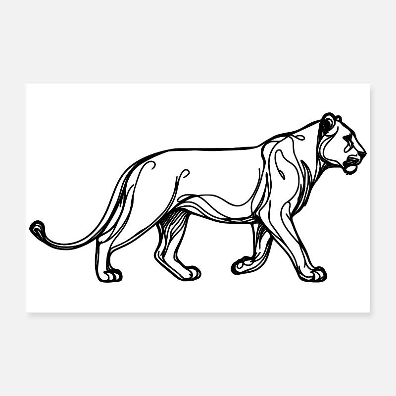 Lioness essence Poster 24" x 16" (60x40 cm)