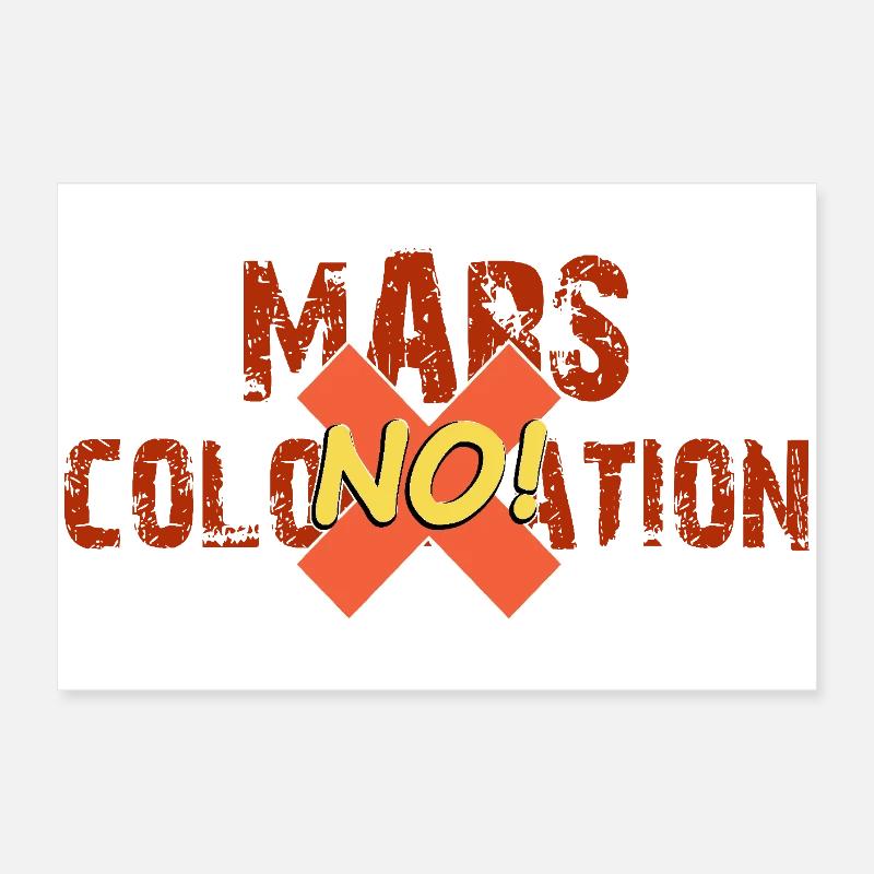 Mars colonisation no Poster 60 x 40 cm