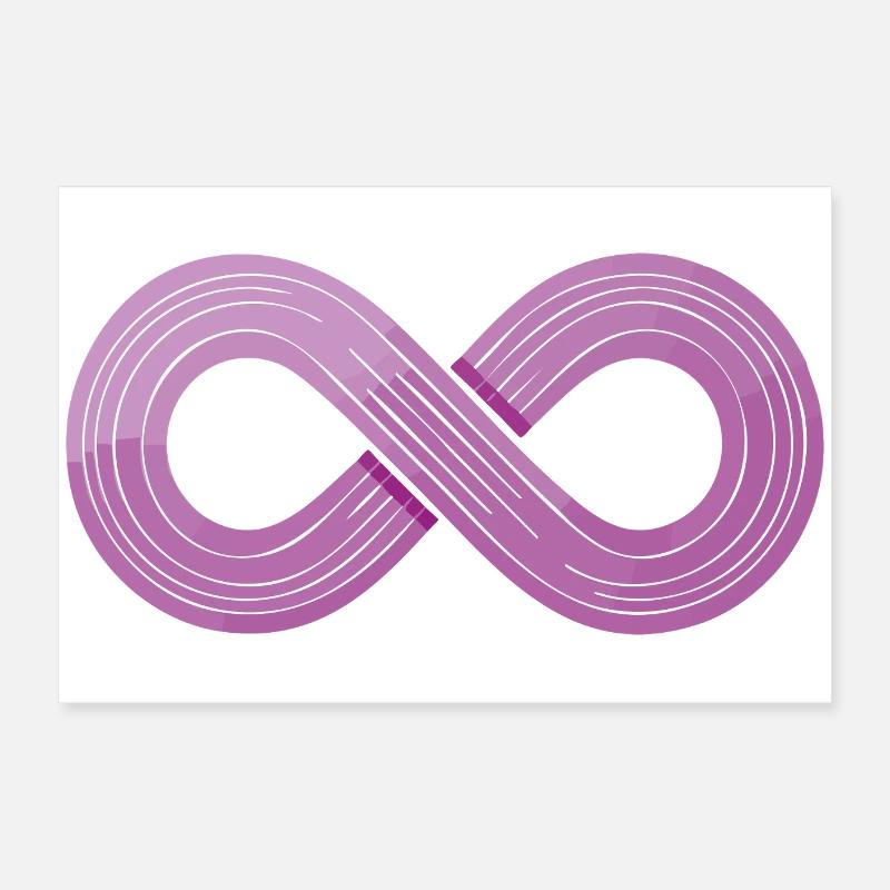 Infinity Flow – symbole d’agilité Poster 60 x 40 cm