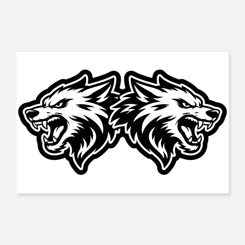 Wolf Rudel Poster 60x40 cm