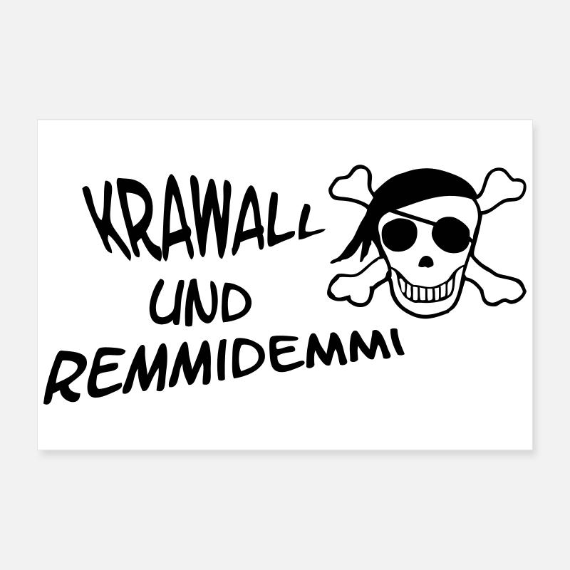 Riot et Remmidemmi Poster 60 x 40 cm