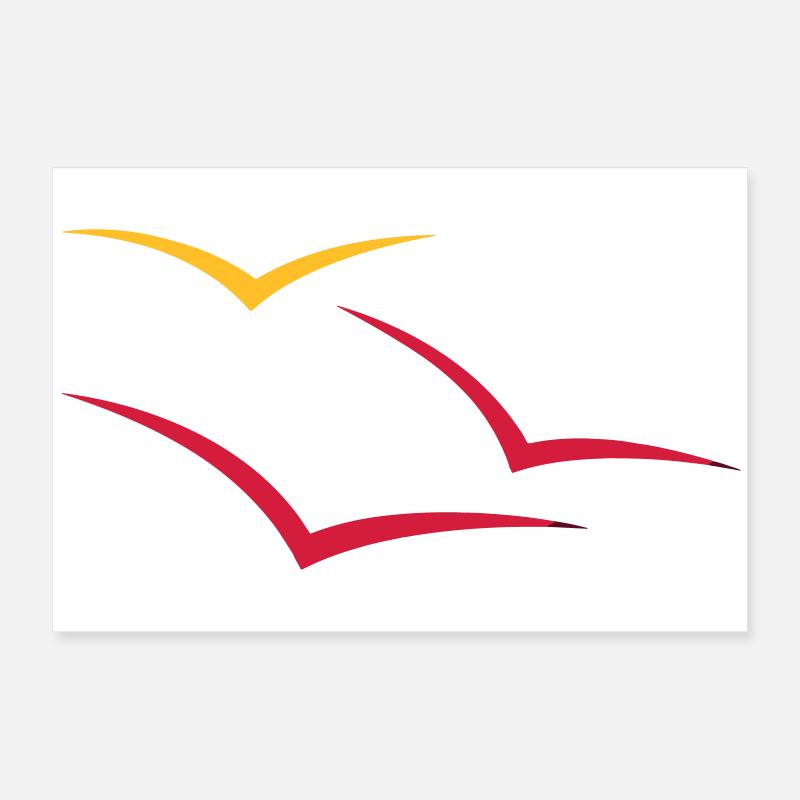 Mouettes Poster 60 x 40 cm