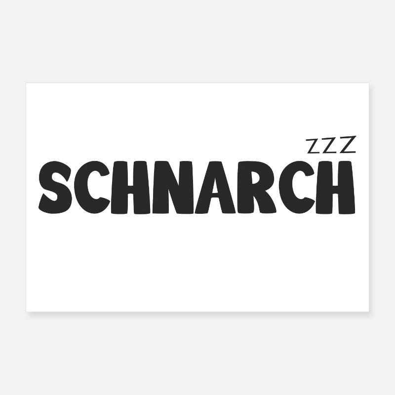Schnarch zzz Poster 60x40 cm