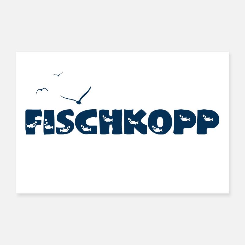 Fischkopp Poster 60x40 cm