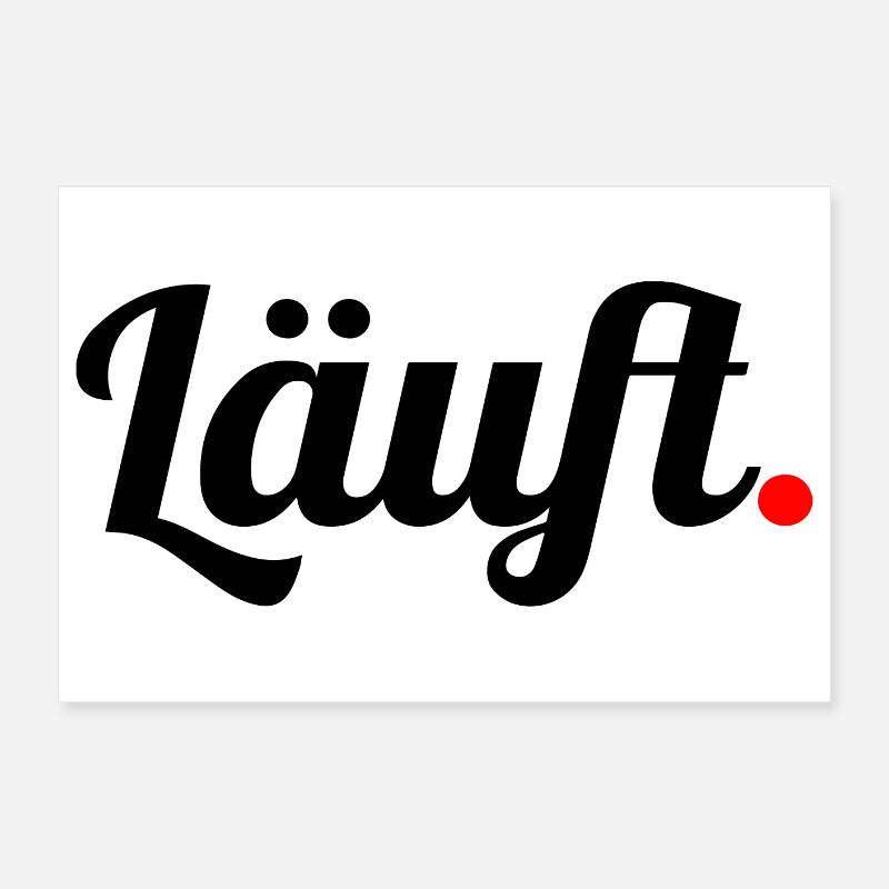 Läuft Poster 60x40 cm