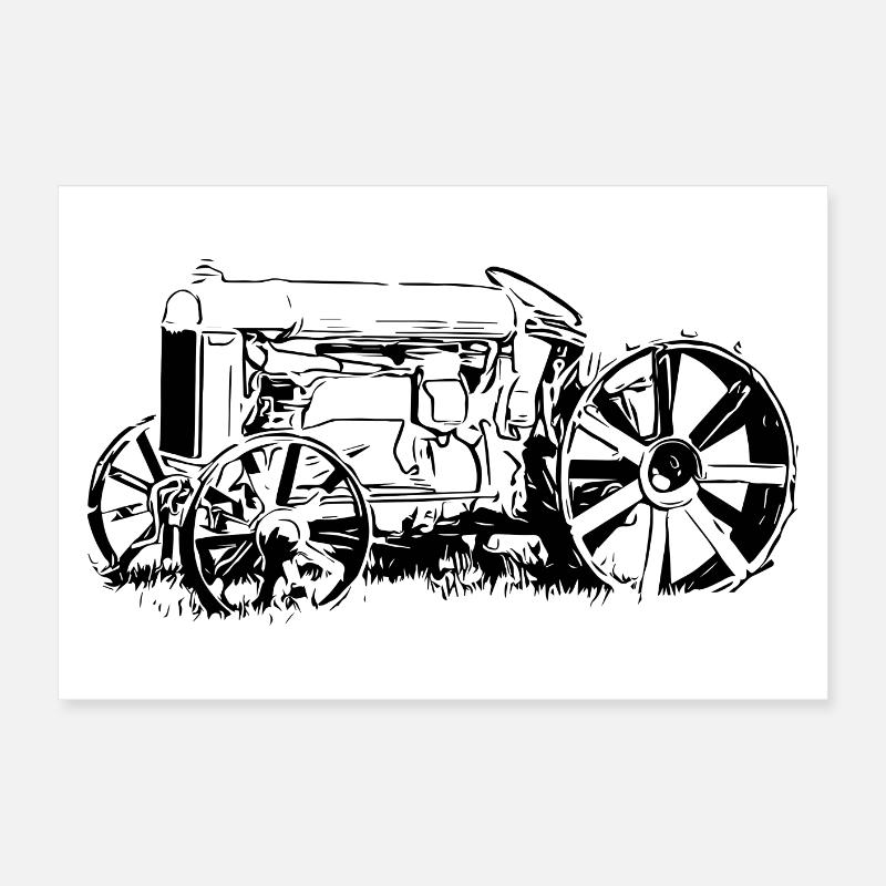 Traktor Model F Poster 60x40 cm