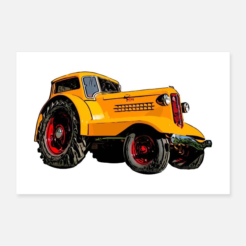 Tracteur UDLX Poster 60 x 40 cm