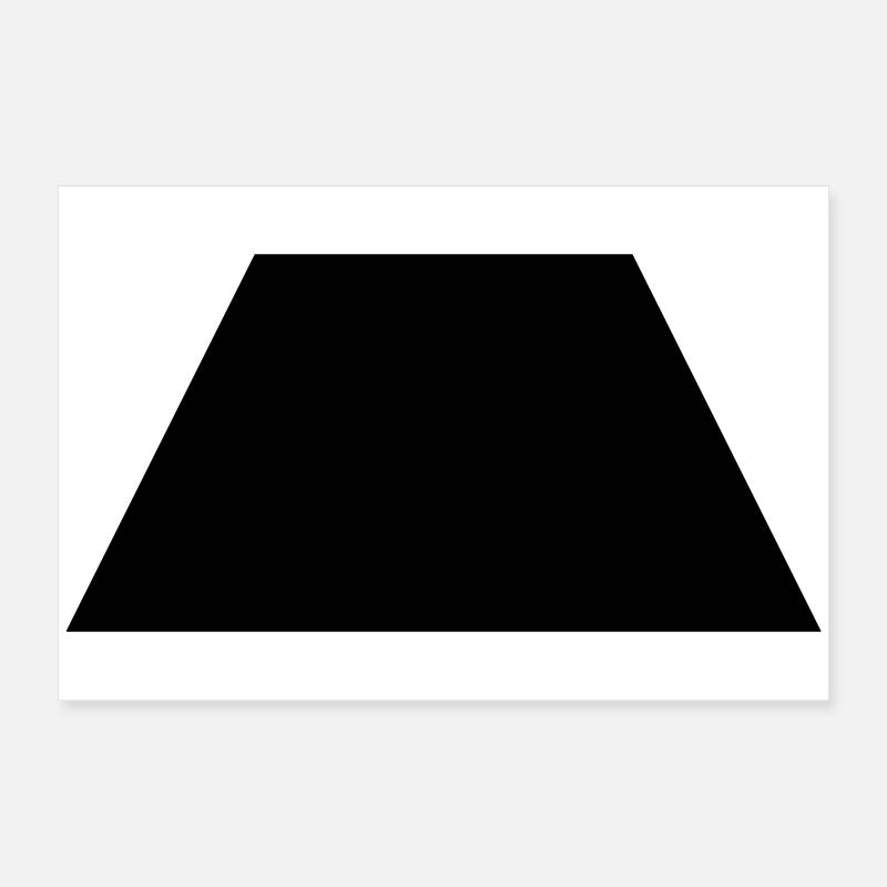 schwarzes Trapez Poster 60x40 cm