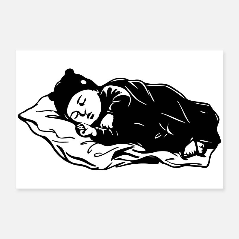 Baby sleeping Poster 24" x 16" (60x40 cm)