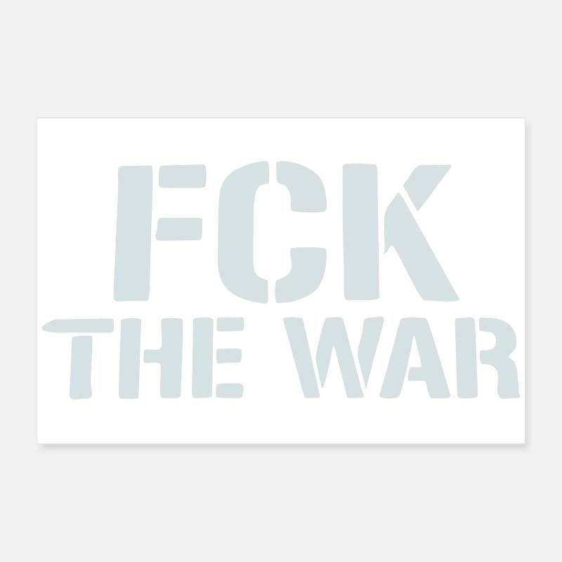 Peaceful Protest Stencil Poster 24" x 16" (60x40 cm)