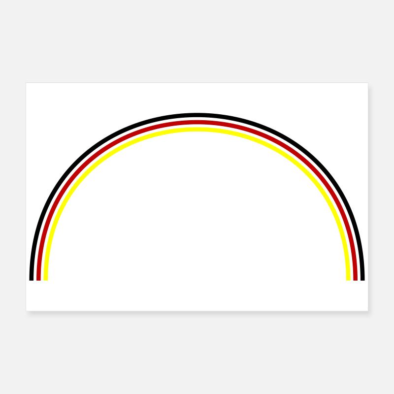 Germany Flag Bow Poster 24" x 16" (60x40 cm)