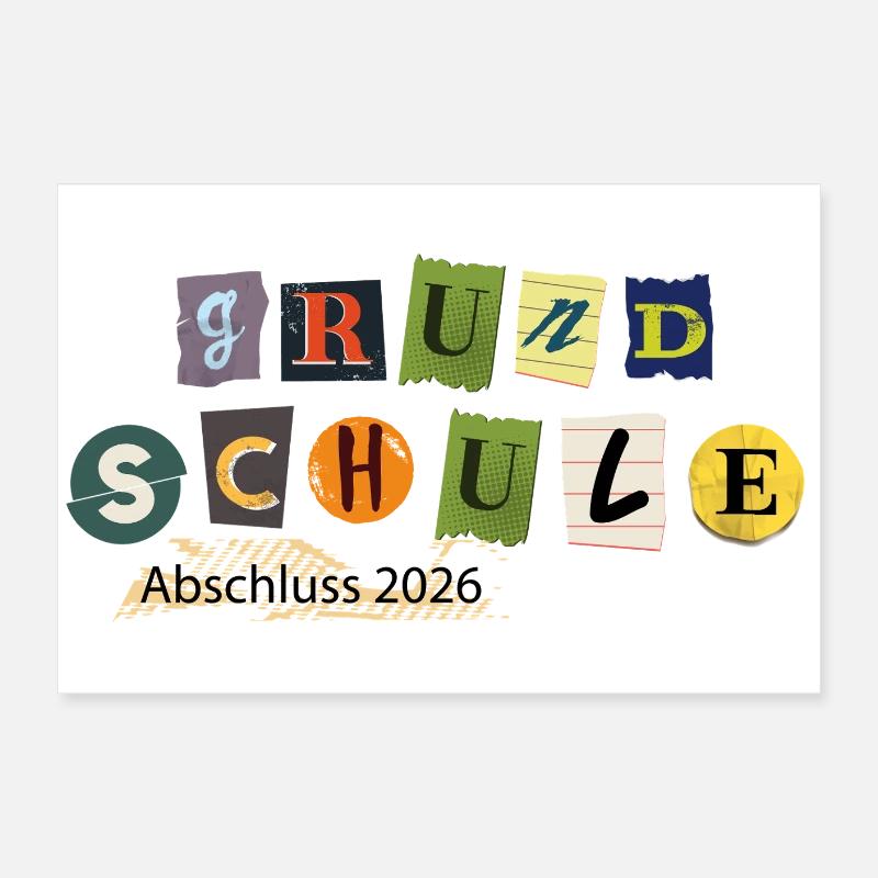 Schulabschluss 2026 Poster 60x40 cm