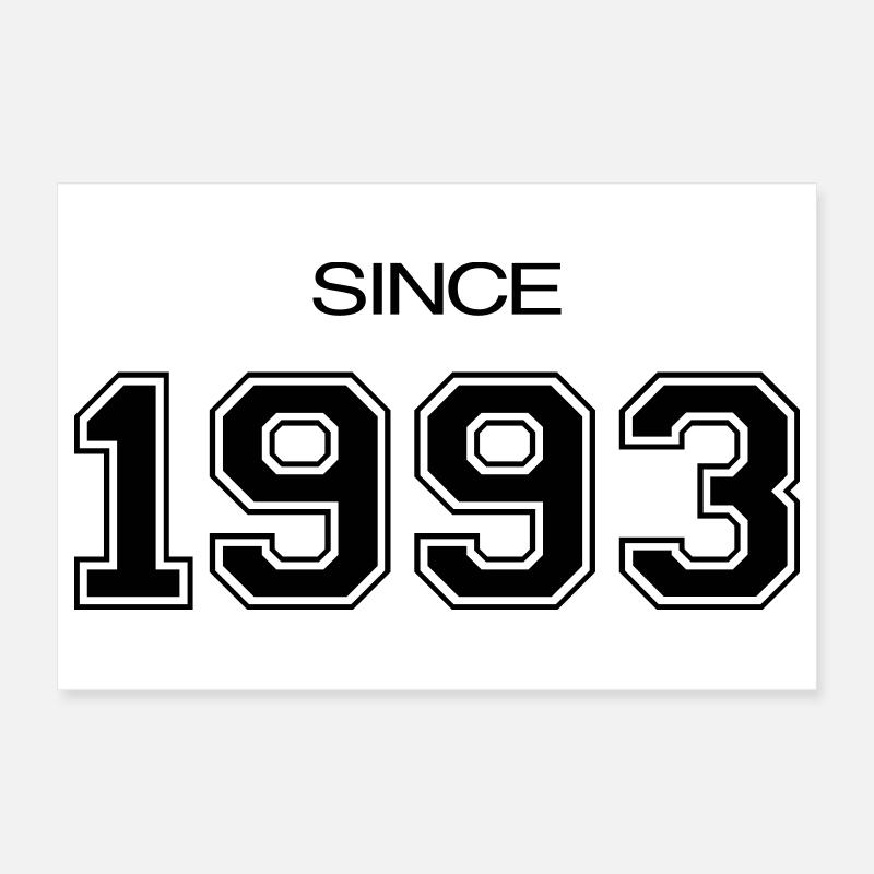 1993 Geburtstagsgeschenk Poster 60x40 cm