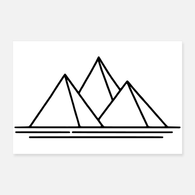 Pyramids Poster 24" x 16" (60x40 cm)