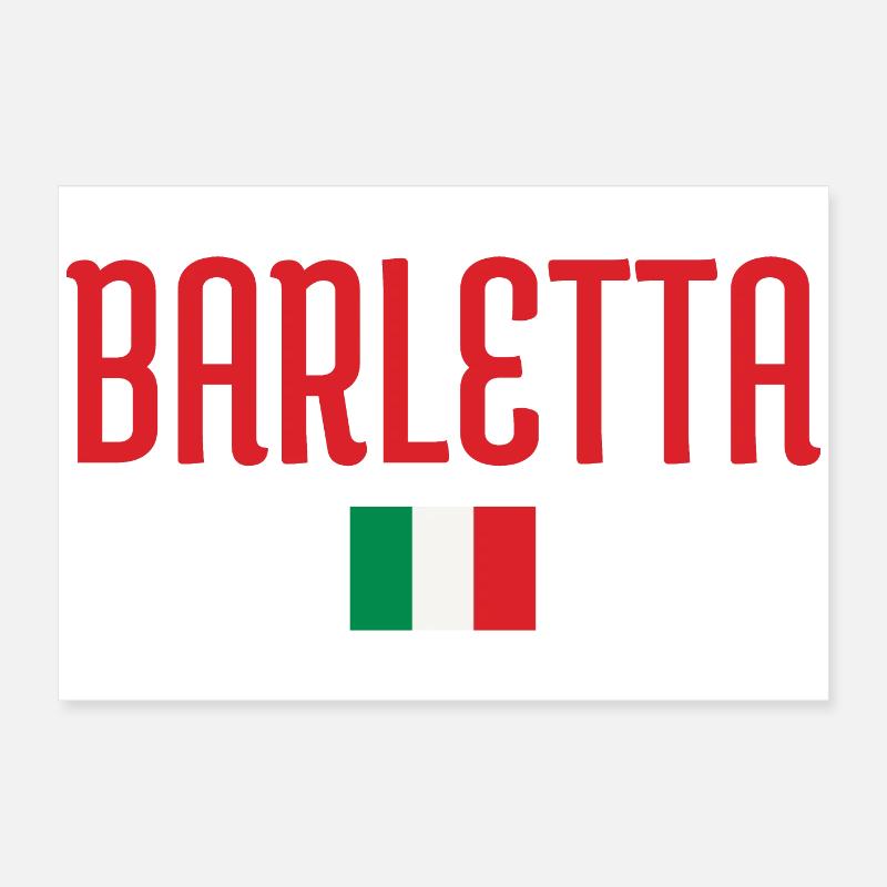 Conception du drapeau italien Barletta Poster 60 x 40 cm